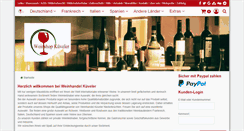 Desktop Screenshot of kueveler-weinshop.de